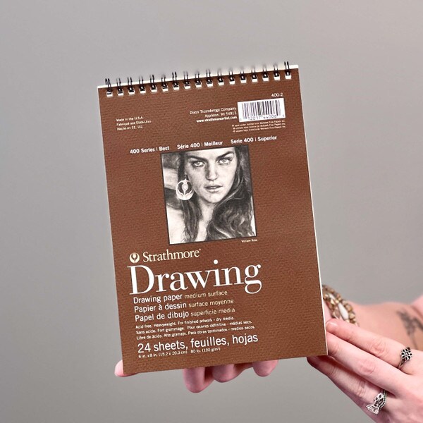 Strathmore Medium Drawing Spiral Paper Pad 8"X10"-24 Sheets